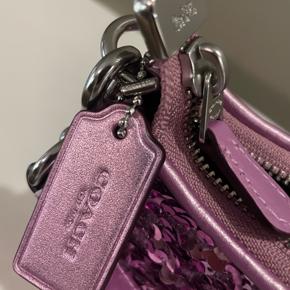Coach Terri Sequin Shoulder Bag - Picture 3 of 9